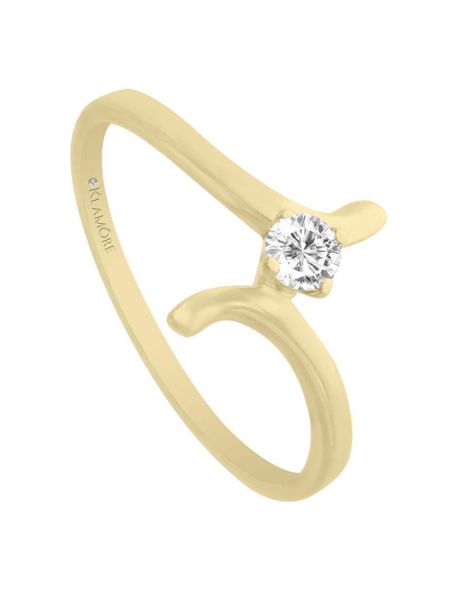 Solitario 14 k Kaia diamante 3