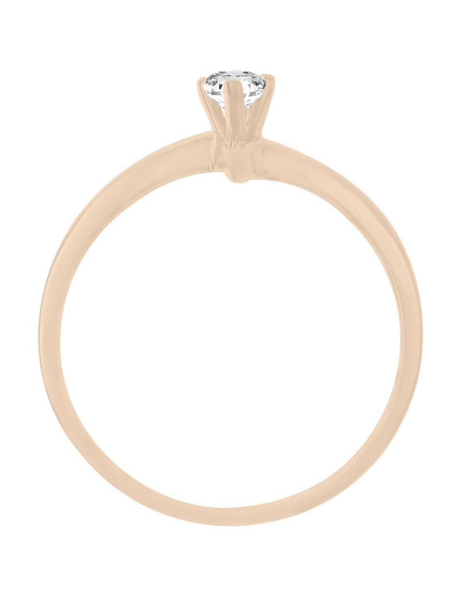 Solitario 14 k Kaia diamante 3