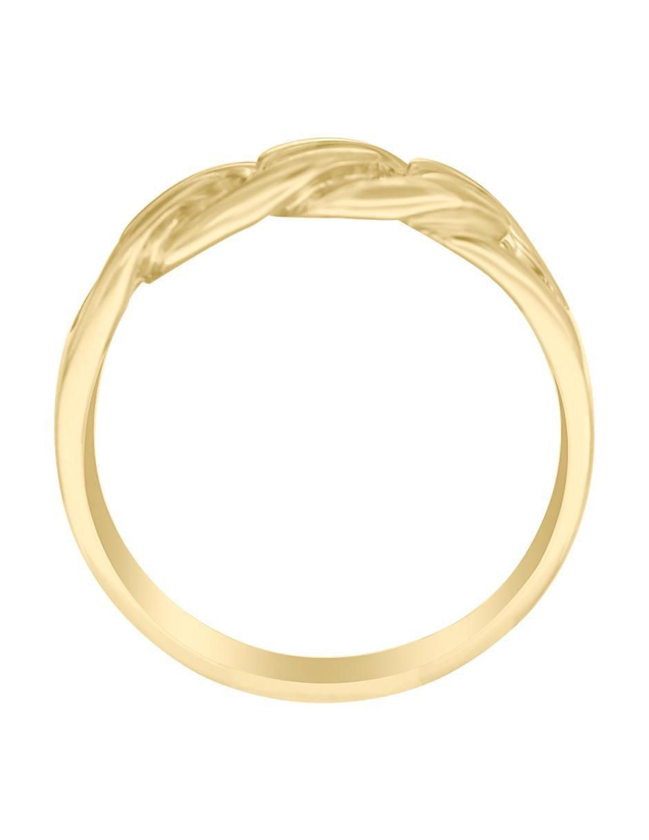 Anillo redondo Joe 14 k de oro brillante 4