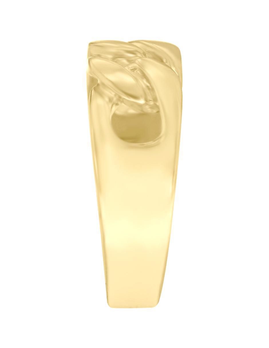 Anillo redondo Joe 14 k de oro brillante 3