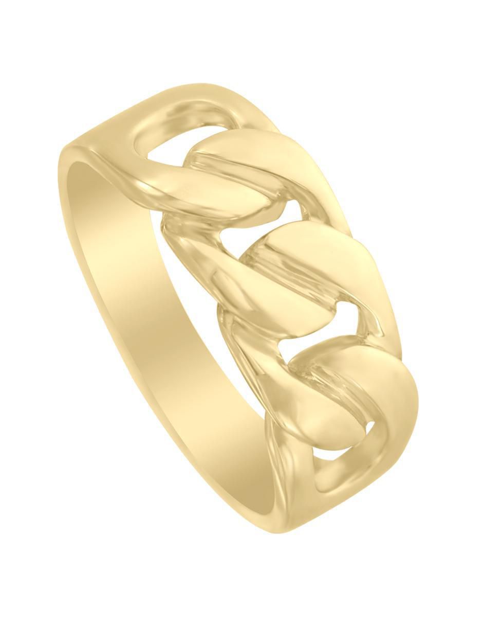Anillo redondo Joe 14 k de oro brillante 2