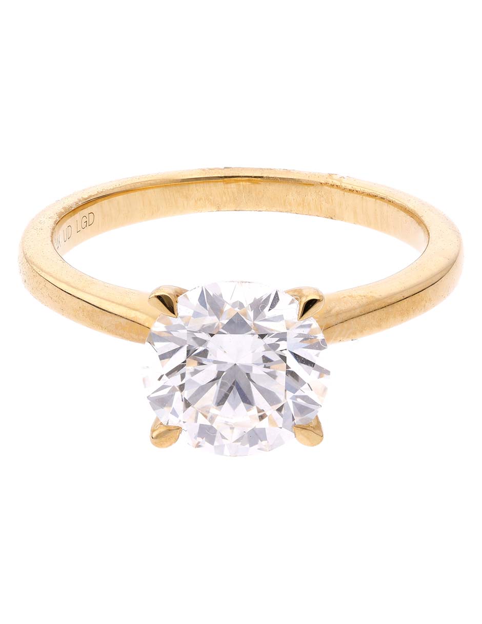 Anillo de compromiso de oro 14 k Unique diamante Anillo de compromiso de oro 14 k Unique diamante