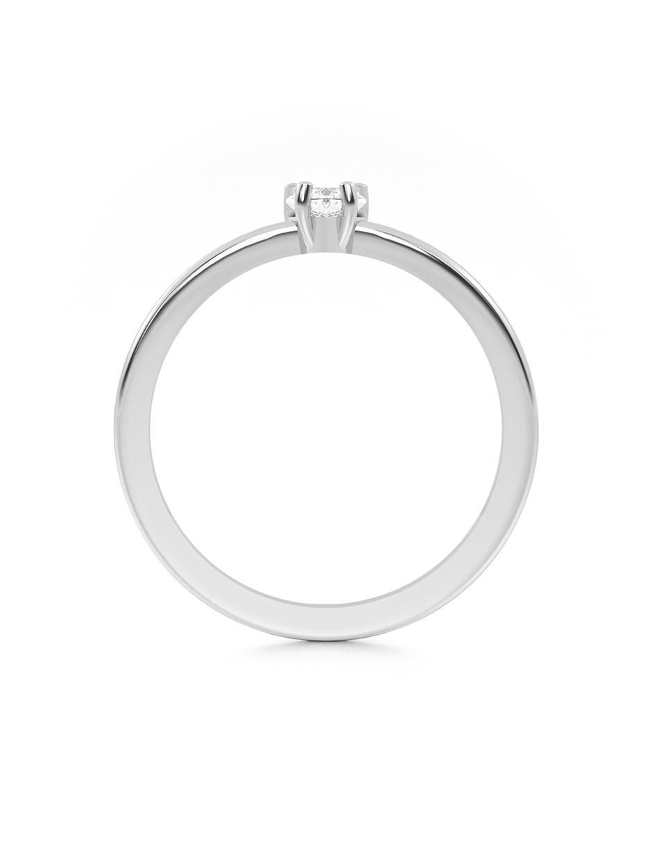 Anillo de compromiso de oro 14 k zirconia 2