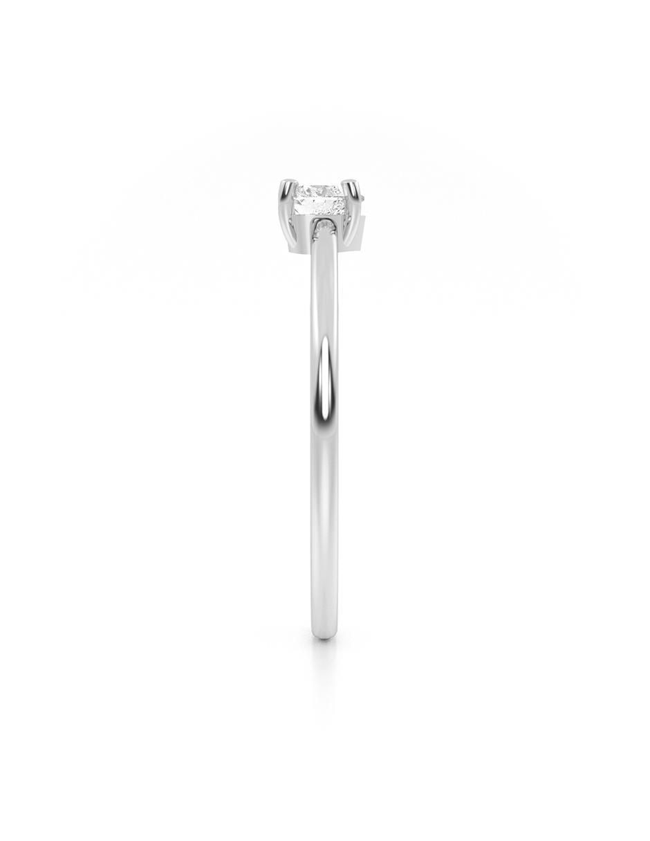 Anillo de compromiso de oro 14 k zirconia 3