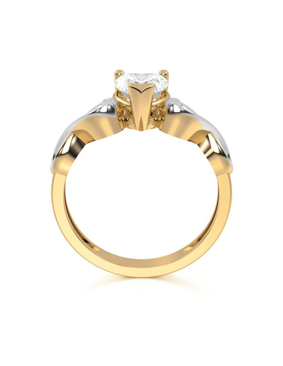 Anillo de compromiso 14 k 6