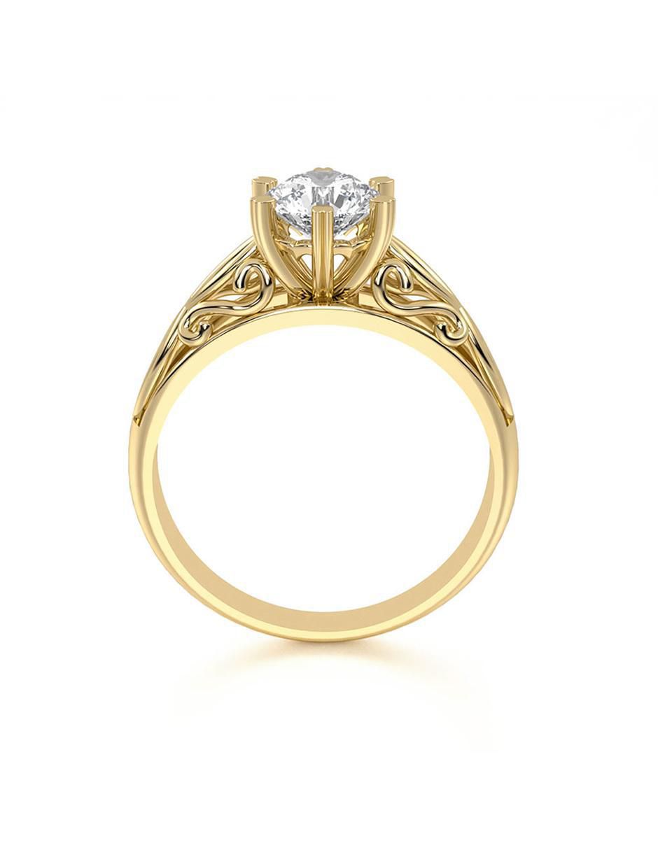Anillo de compromiso 10 k 6