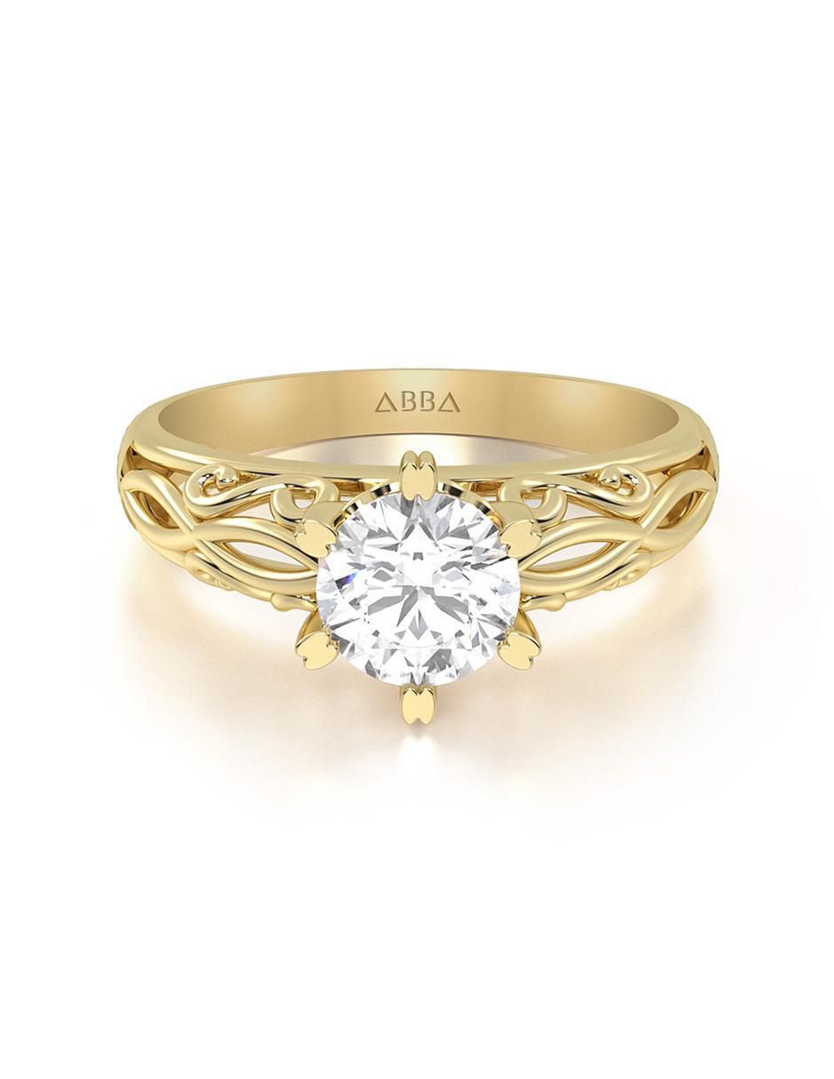 Anillo de compromiso 14 k Anillo de compromiso 14 k