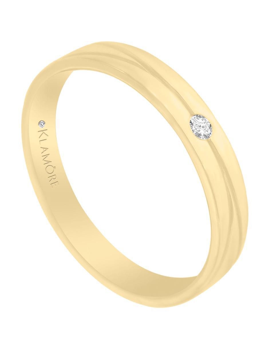 Argolla 14 k Yulia diamante 4