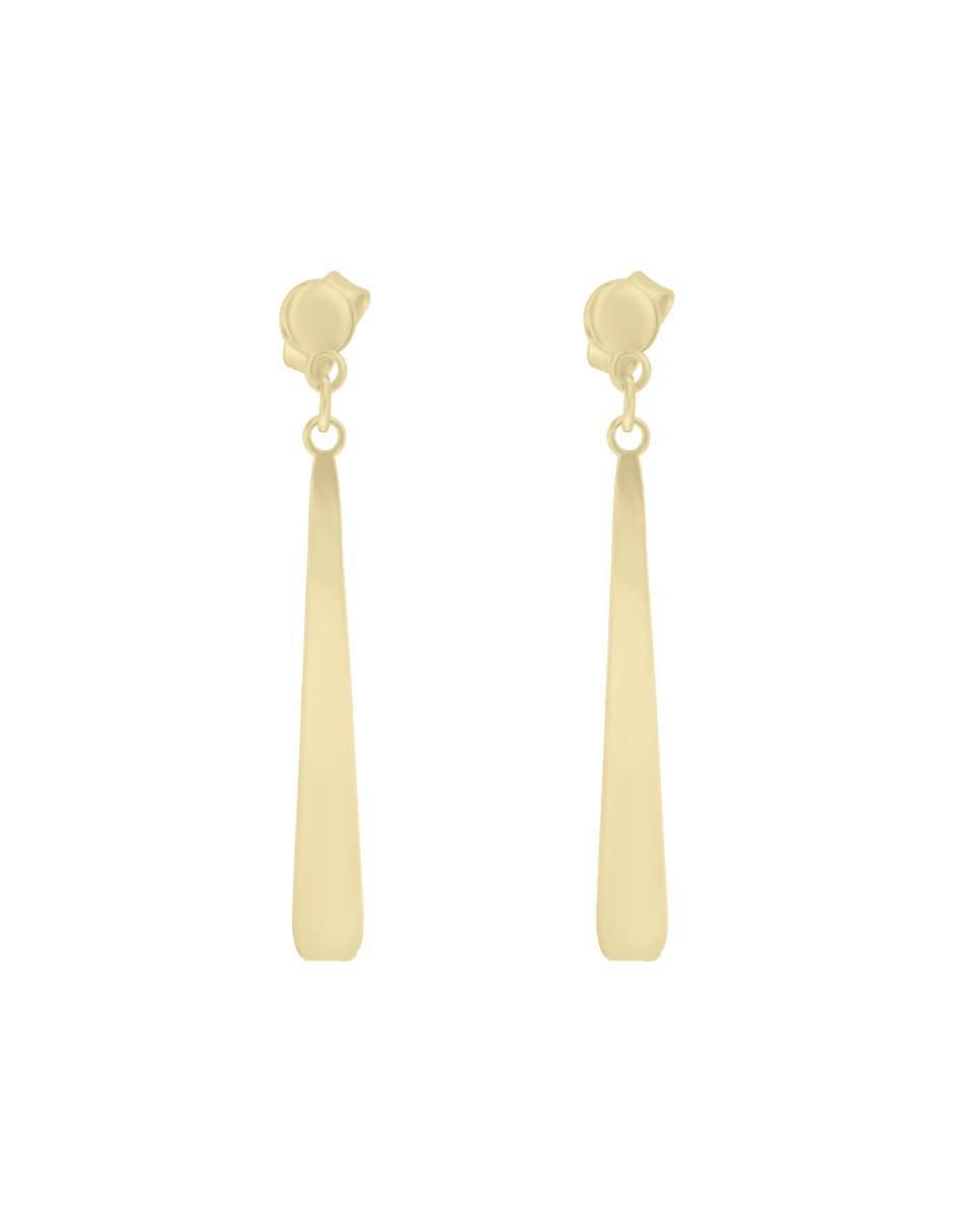 Aretes de oro amarillo con acabado brillante Aretes de oro amarillo con acabado brillante