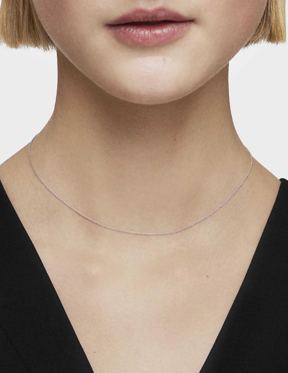 Collar de eslabones Tous de oro blanco 18 K