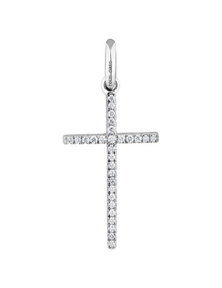 Dije de crucifijo Tous Les Classiques de oro blanco 18 K