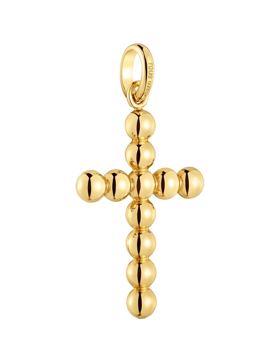 Dije de cruz Tous Basics de oro amarillo 18 K