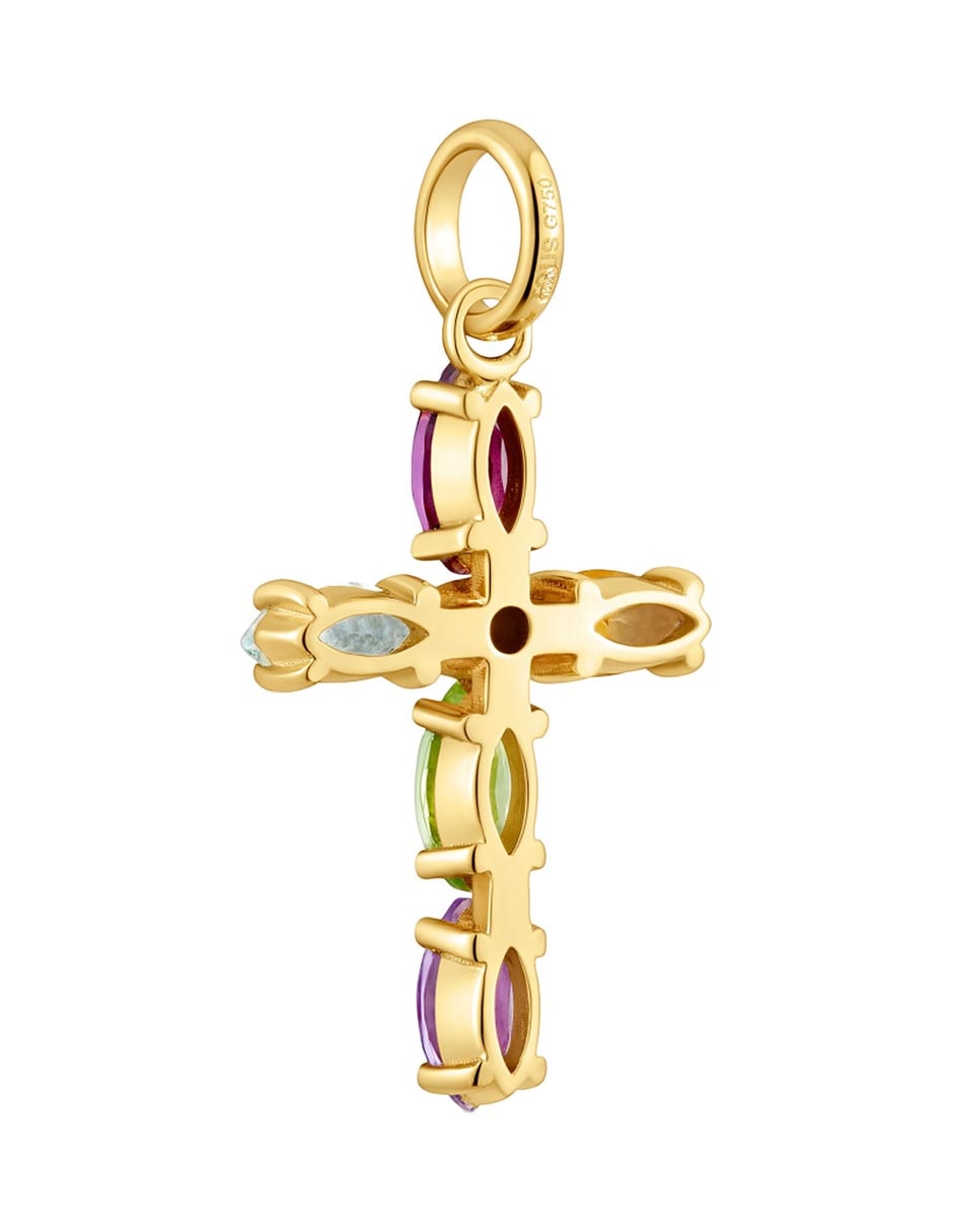 Dije de cruz Tous Basics de oro amarillo 18 K