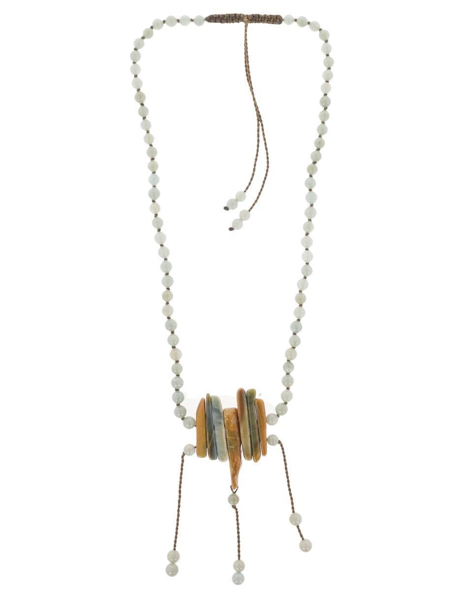 Aretes, collar y pulsera circular