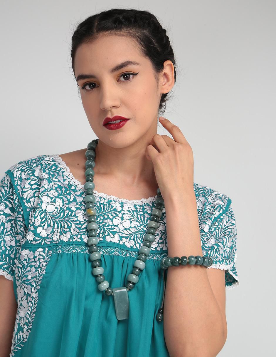 Collar y pulsera circular 7