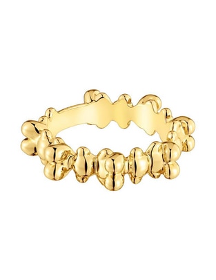 Anillo de oso Tous Bold Bear de plata P 925 baño de oro