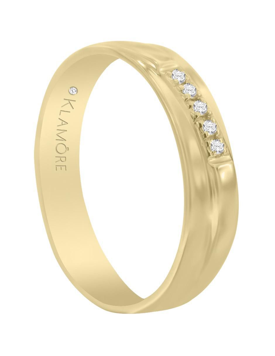 Argolla 14 k Biridiana diamante 4