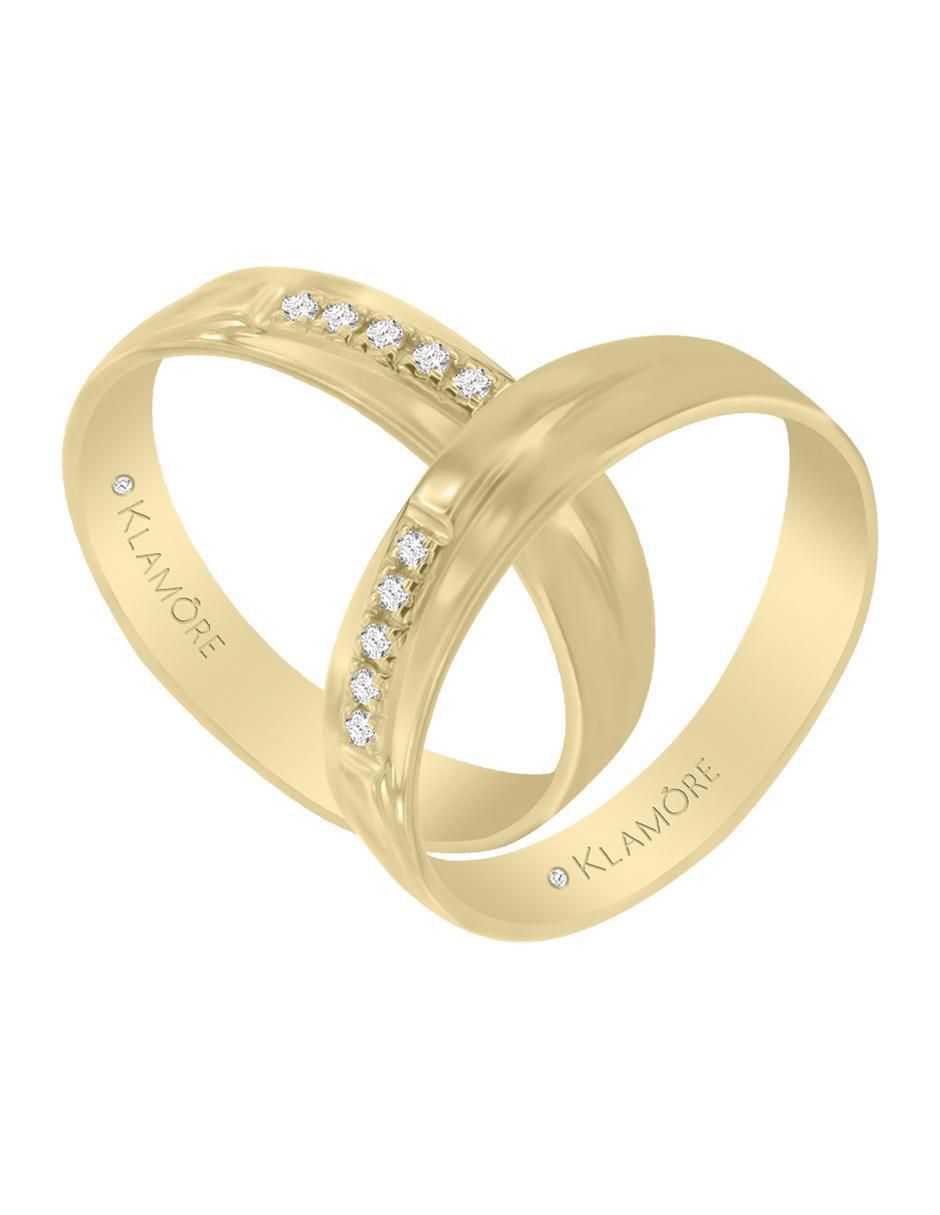 Argolla 14 k Biridiana diamante 2
