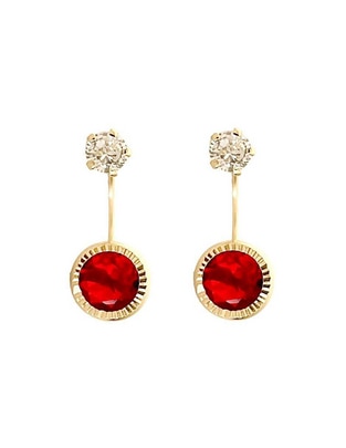 Aretes redondos de oro 10 K con acabado diamantado Aretes redondos de oro 10 K con acabado diamantado