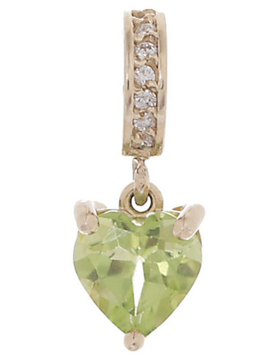 Charm De Corazón Fonelli De Oro Amarillo 14 K