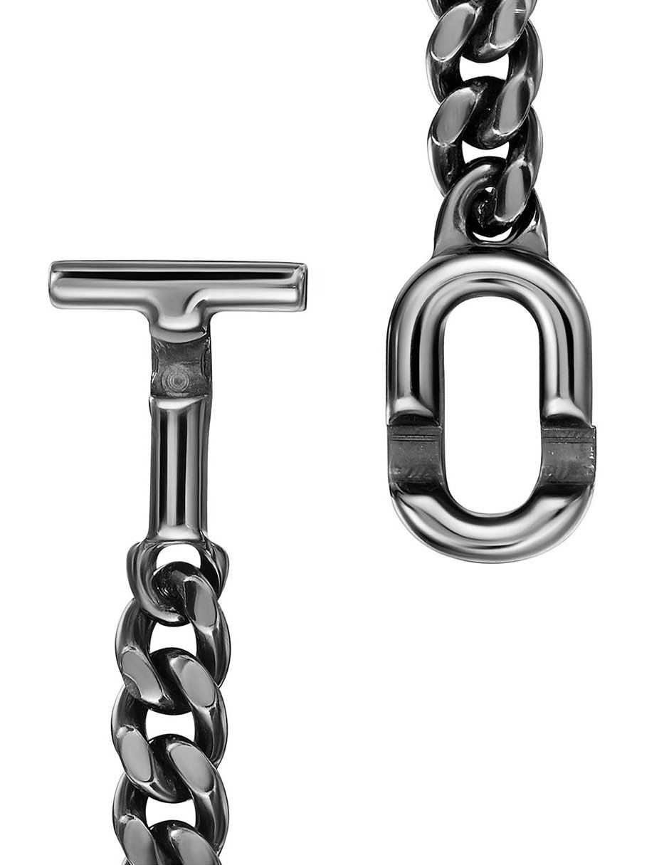 Pulsera de plata p 925 Manifesto con acabado liso