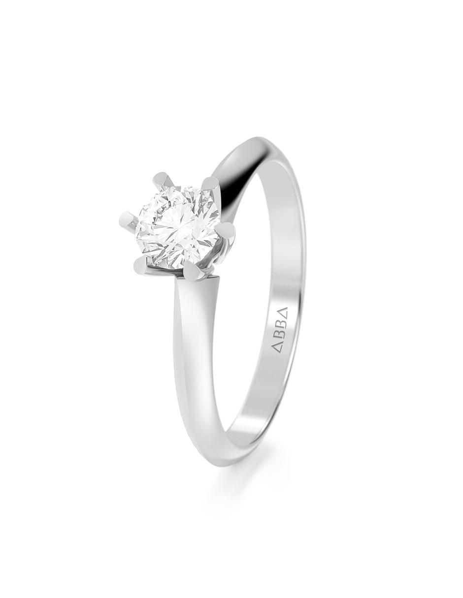 Anillo de compromiso 14 k moissanita 2