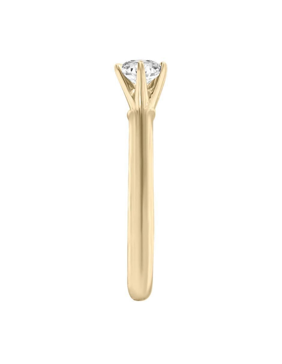 Solitario 14 k Isabella diamante 4