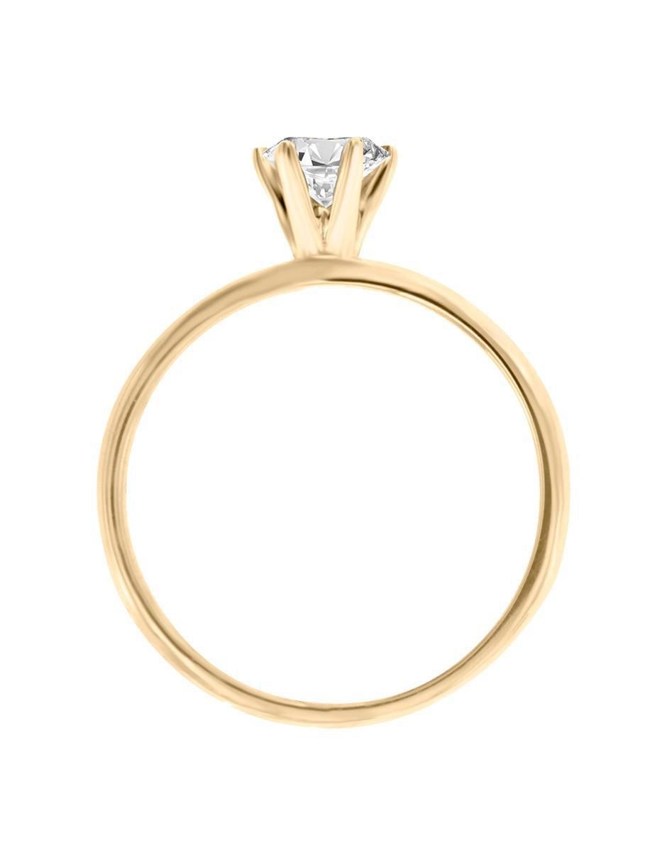 Solitario 14 k Isabella diamante 2