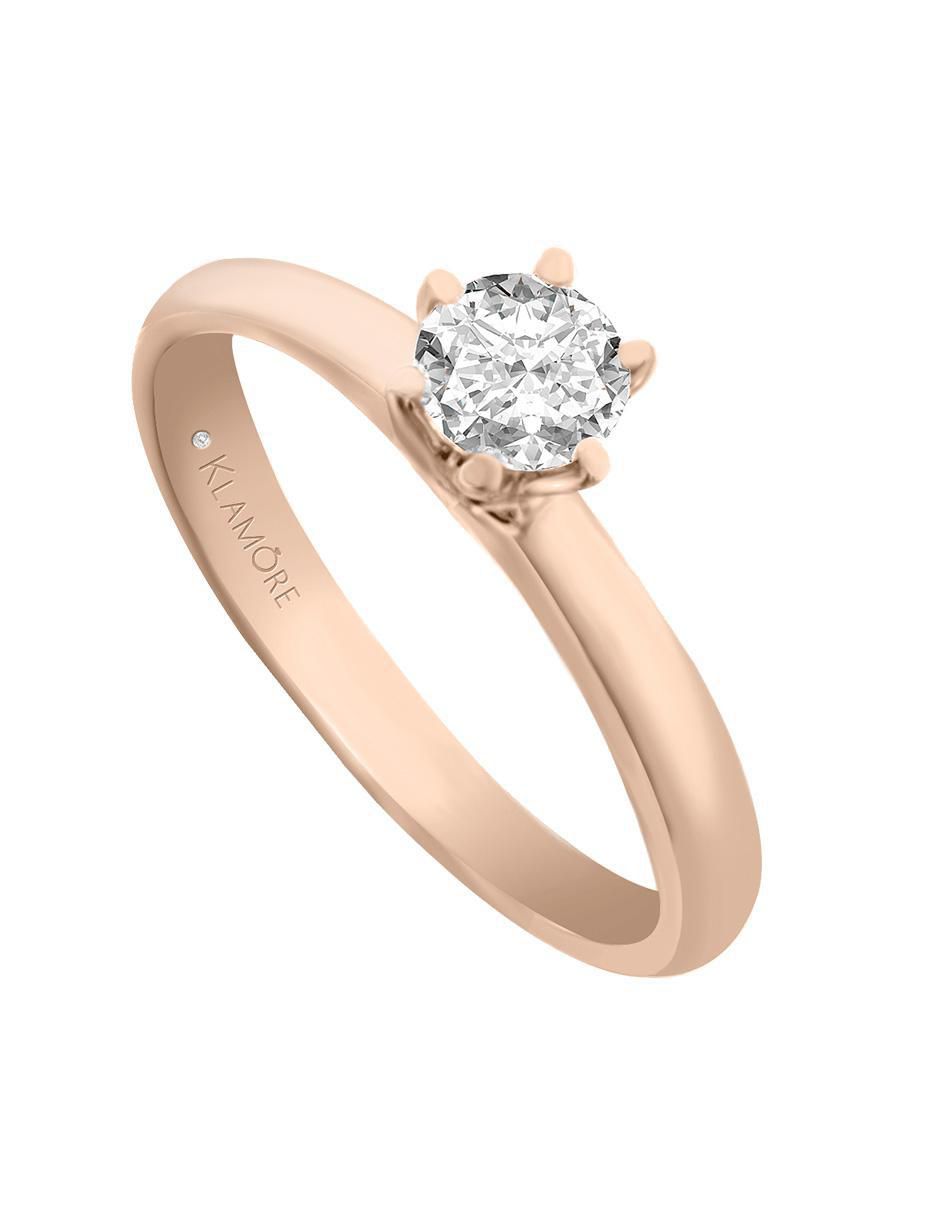 Solitario 14 k Isabella diamante 2