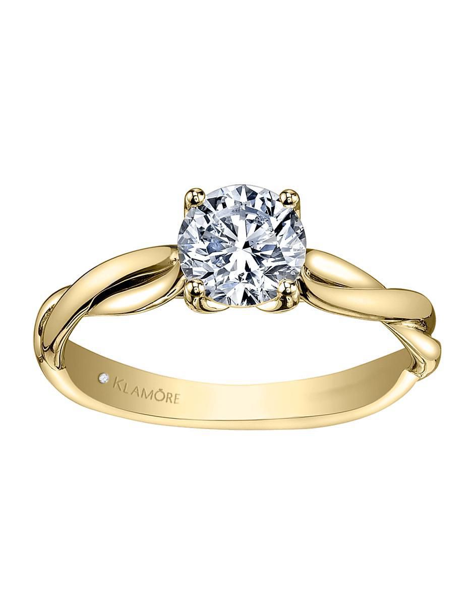 Solitario 14 k Aileen diamante Solitario 14 k Aileen diamante