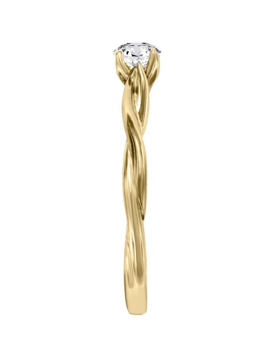 Solitario 14 k Aileen diamante 2