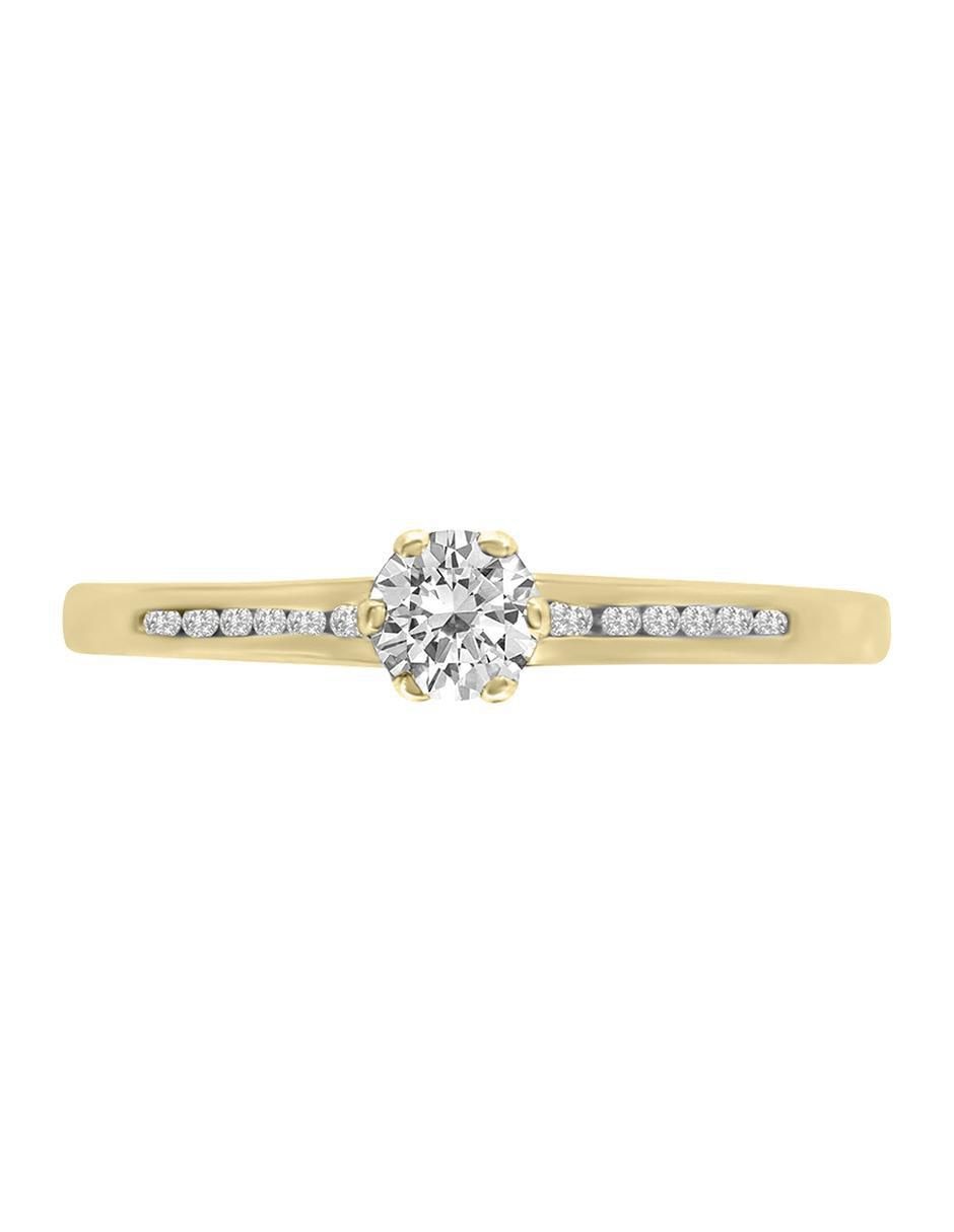 Solitario 14 k Sophie diamante Solitario 14 k Sophie diamante