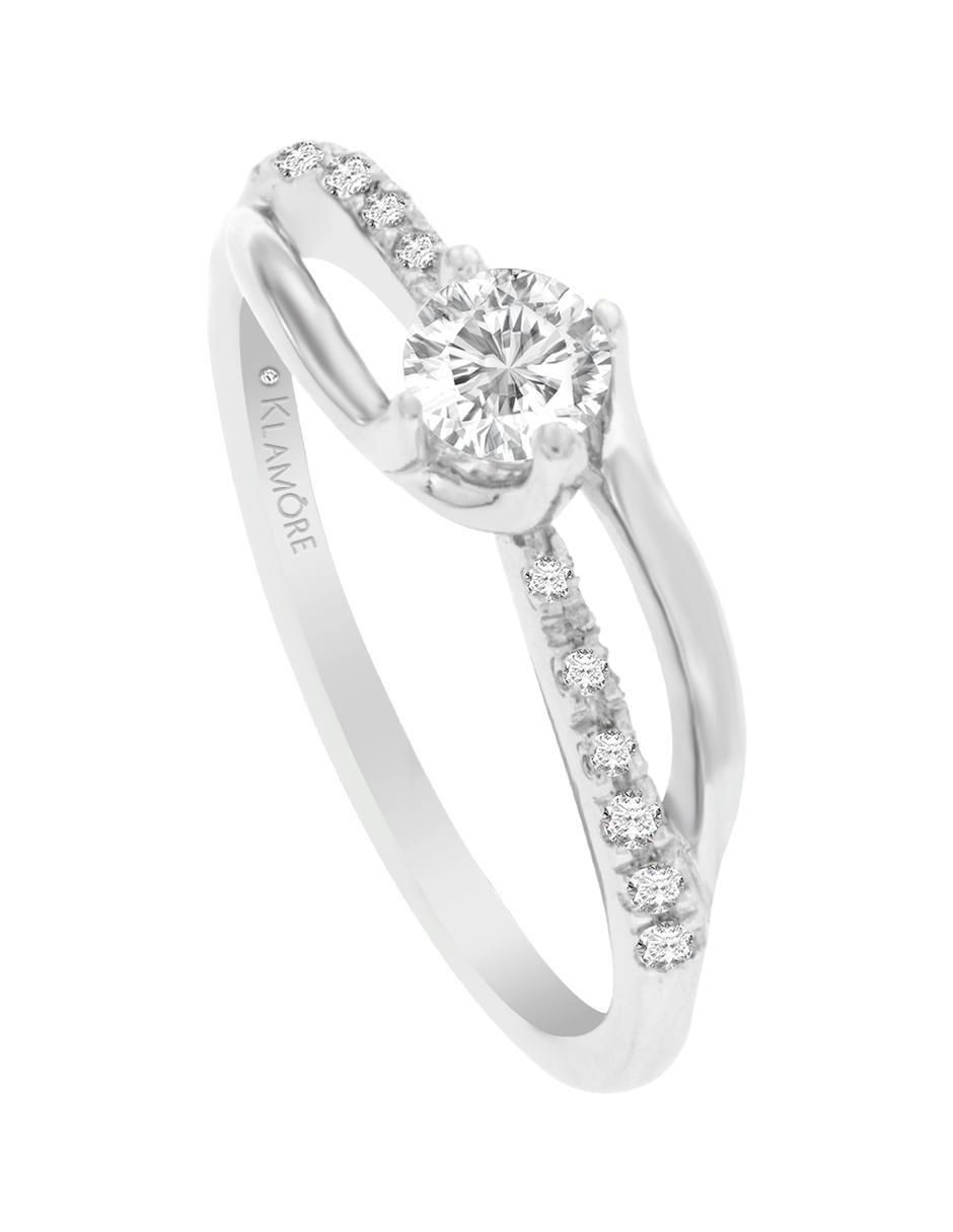 Solitario 14 k Odinna diamante 3