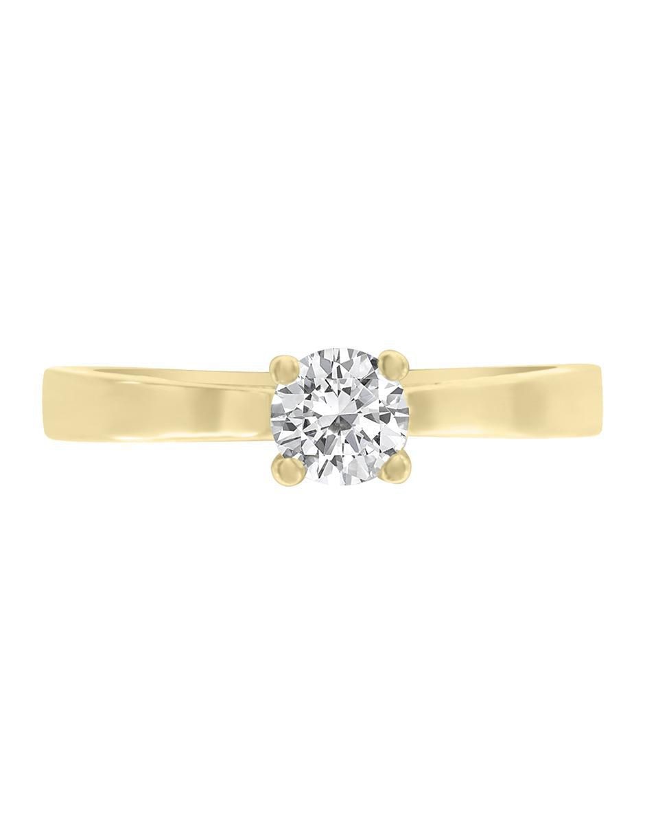 Solitario 14 k Carla diamante Solitario 14 k Carla diamante