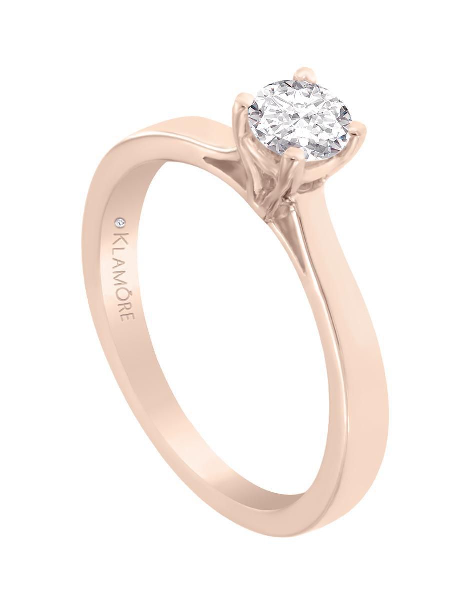 Solitario 14 k Carla diamante 3