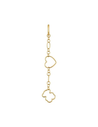 Aretes de plata P 925 con acabado baño de oro 1