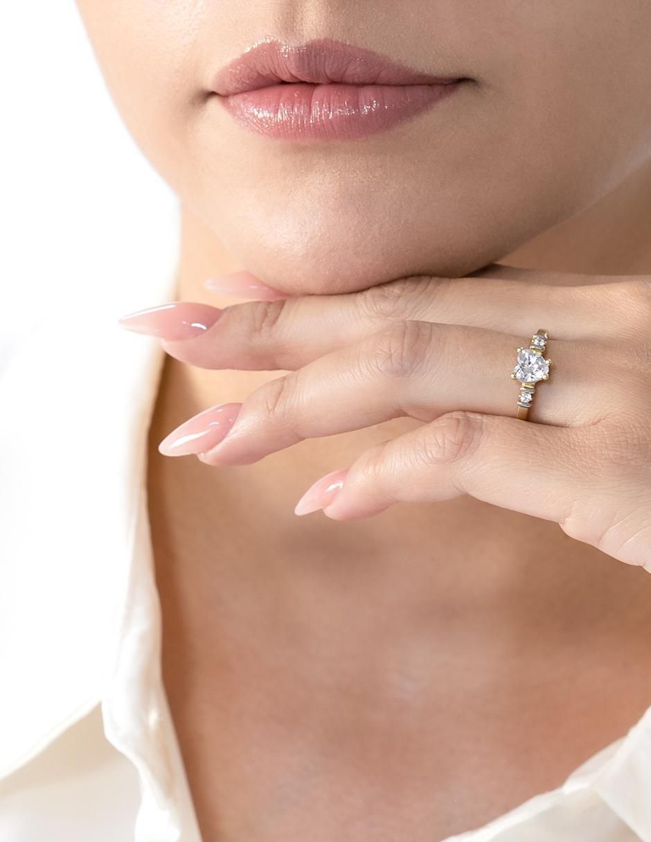 Anillo de compromiso 14 k 4