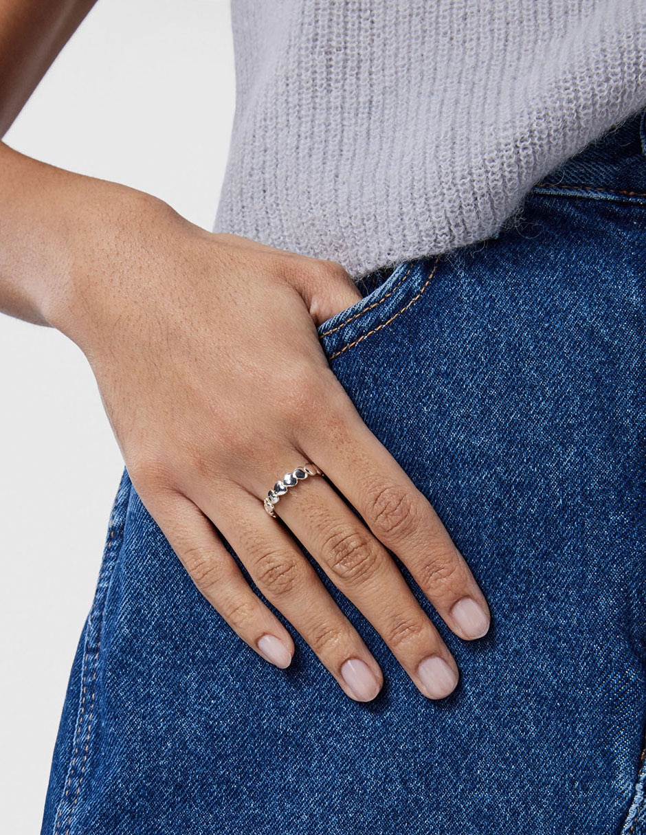 Anillo Tous Mini Icons de plata brillante