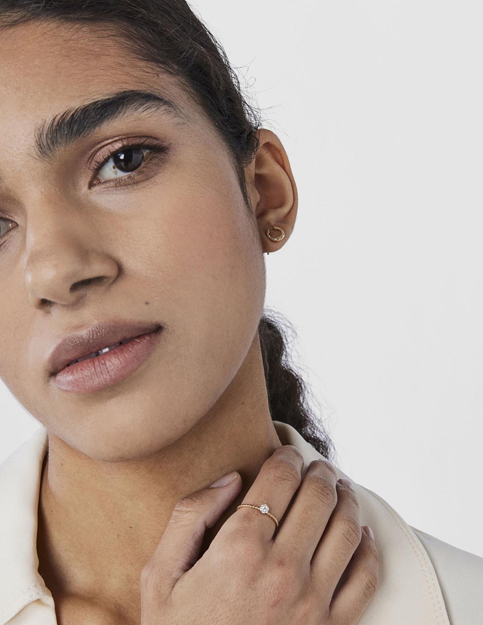 Anillo Les Classiques de oro diamante brillante 4