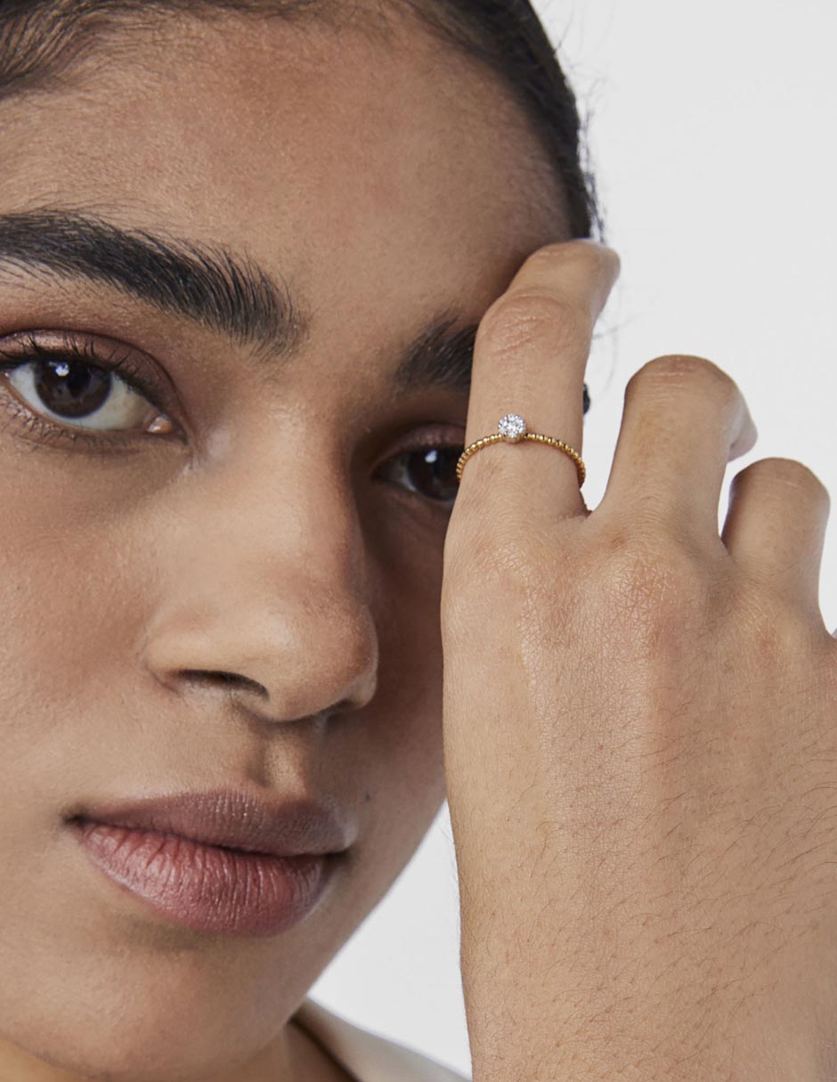 Anillo Les Classiques de oro diamante brillante 7