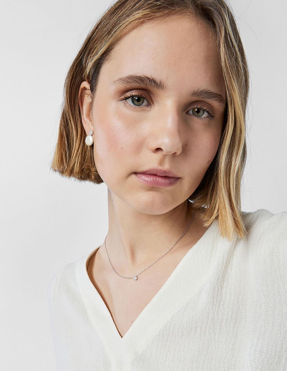Collar Tous Alecia de oro blanco 18 K