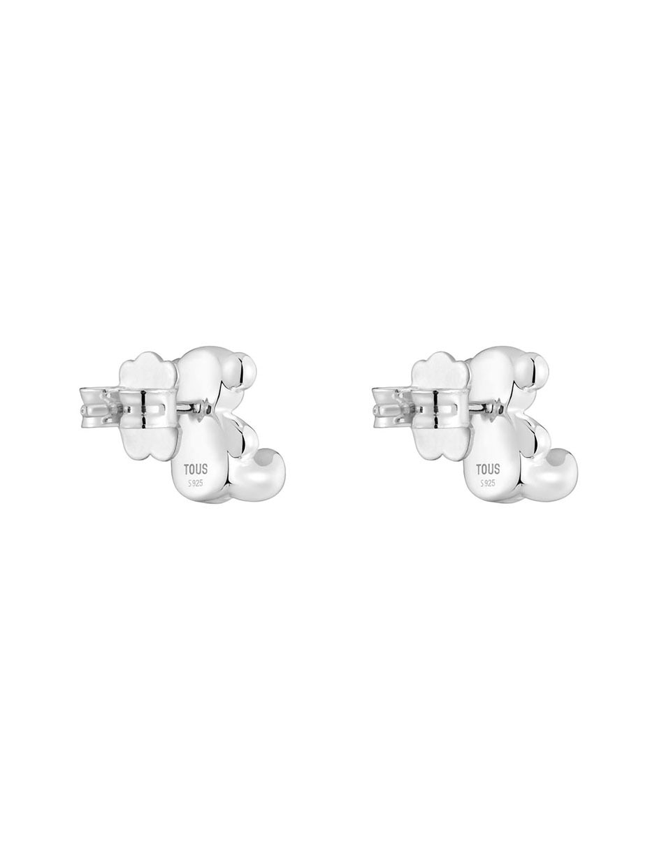 Broqueles de oso Bold Bear de plata P 925 con acabado brillante