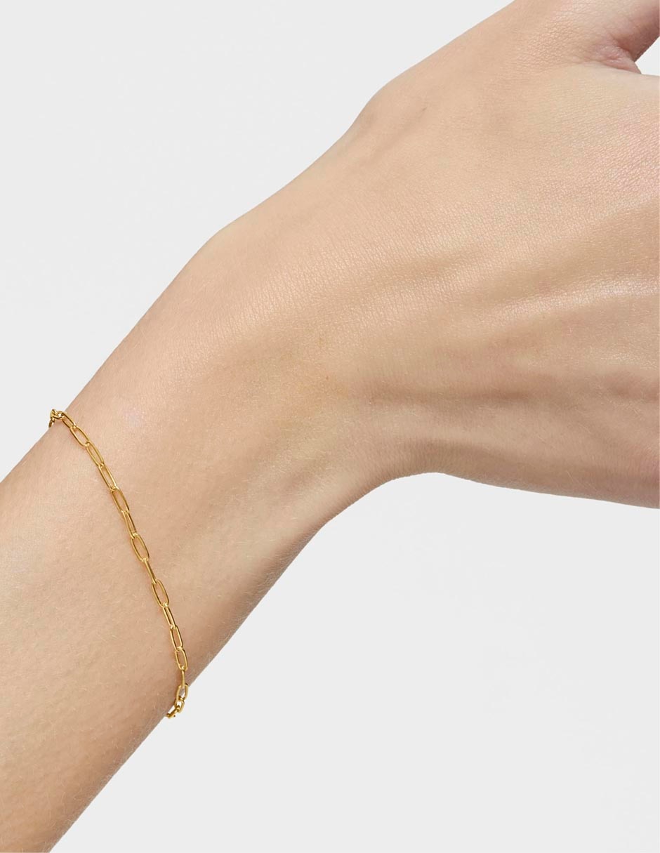 Pulsera de plata P 925 Hold Oval con acabado pulido