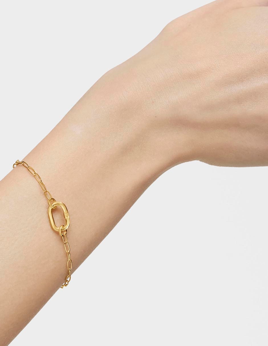 Pulsera Tous de plata P 925 Hold Oval con acabado pulido