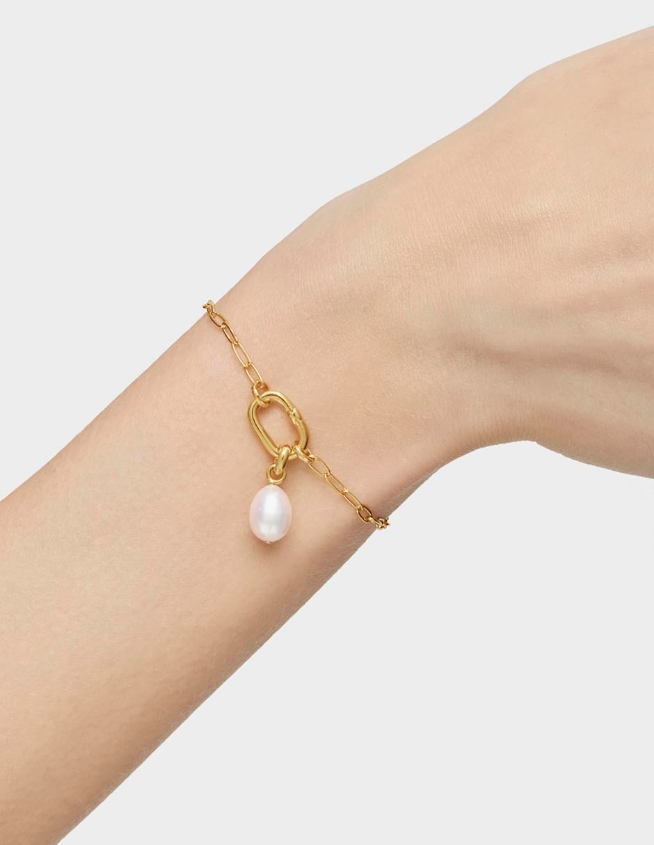 Pulsera Tous de plata P 925 Hold Oval con acabado pulido