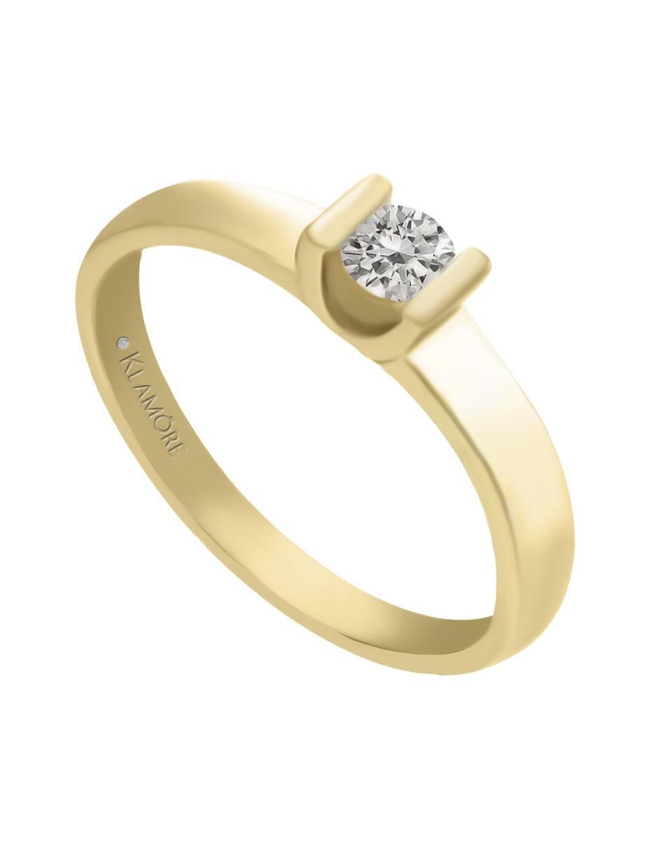 Solitario 14 k Purezza diamante 2