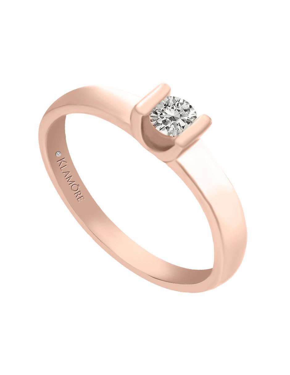 Solitario 14 k Purezza diamante 3