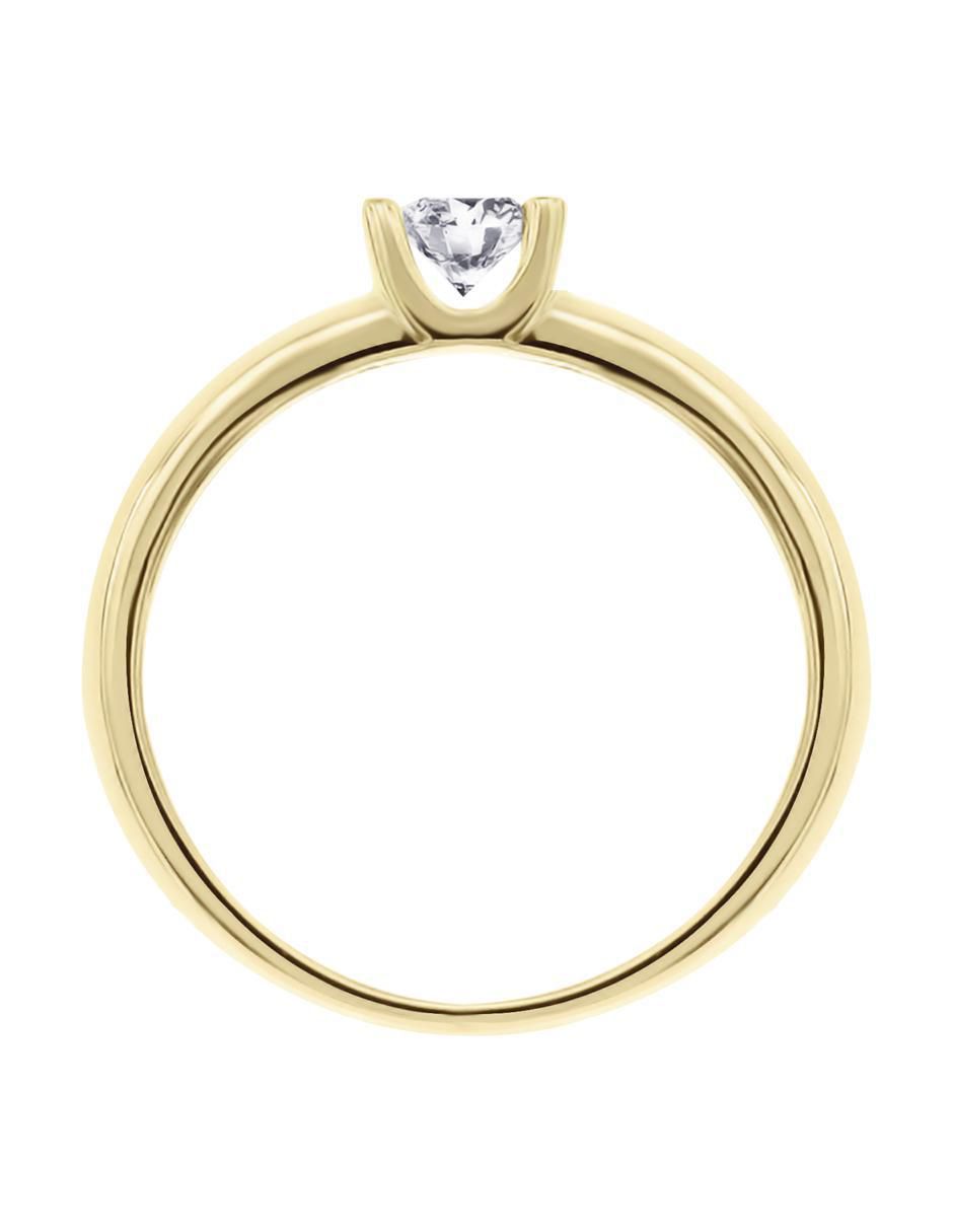 Solitario 14 k Purezza diamante 3