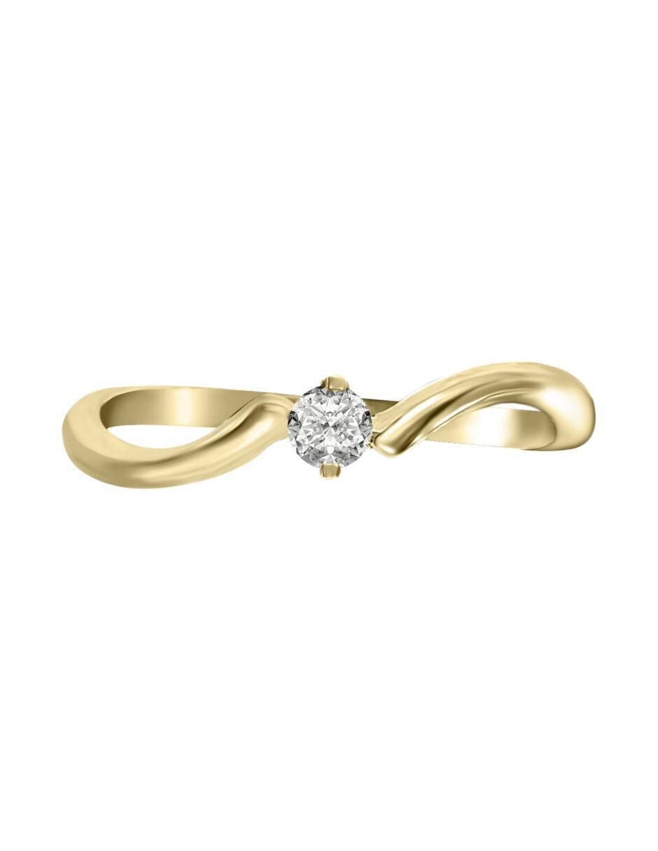 Solitario 14 k Maibe diamante Solitario 14 k Maibe diamante