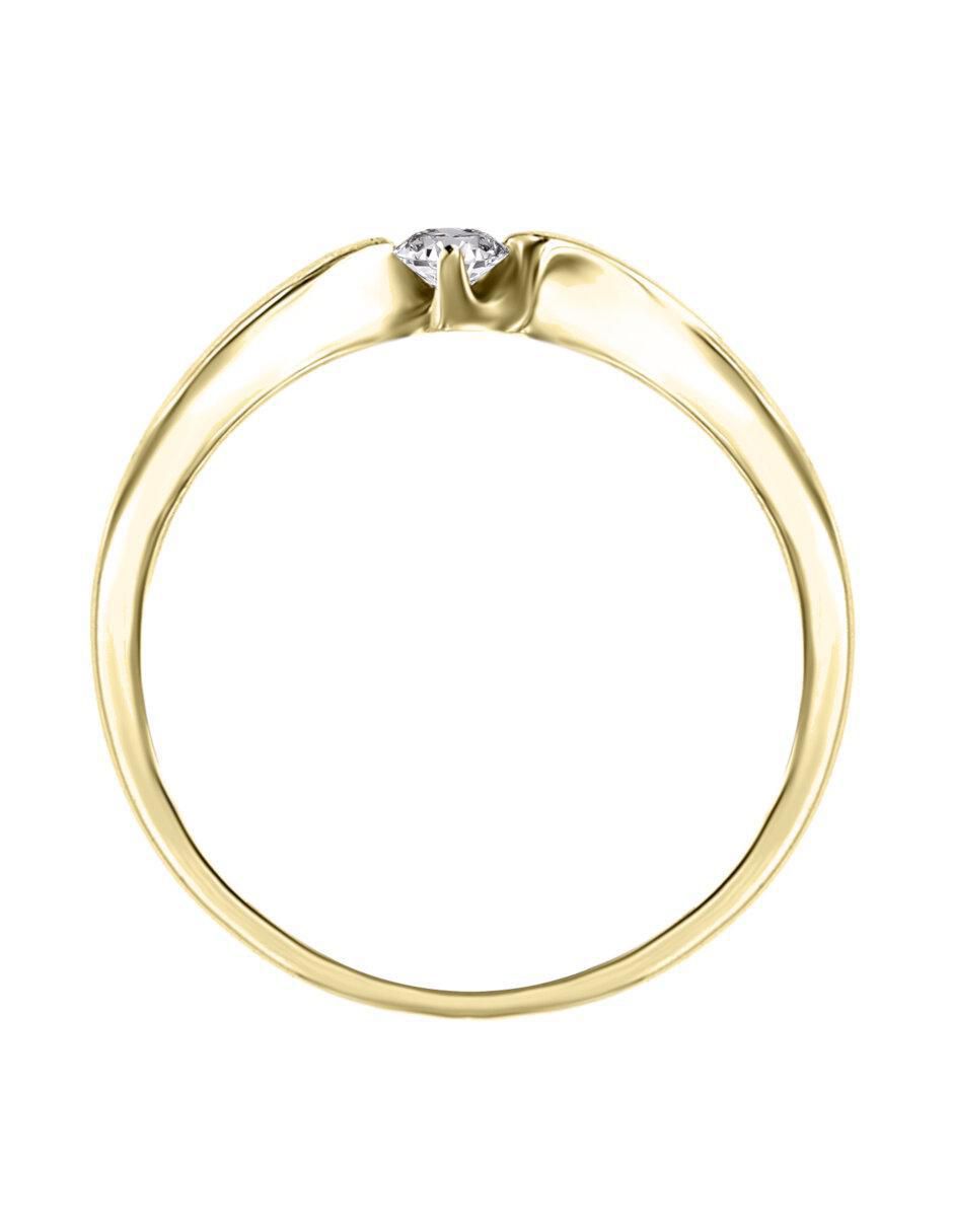 Solitario 14 k Maibe diamante 2